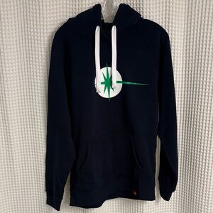 Sportiqe Men's Navy Graphic Hoodie ~ Size Large ~ NWT